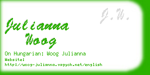 julianna woog business card